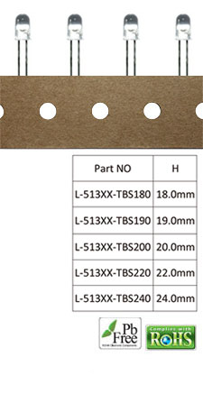 L-513XXXX-TBSH – 5.0mm Dia. LED Lamp